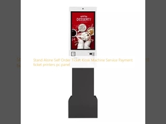 Stand Alone Self Order Ticket Kiosk เครื่องบริการเครื่องชําระเงิน เครื่องพิมพ์ตั๋ว
