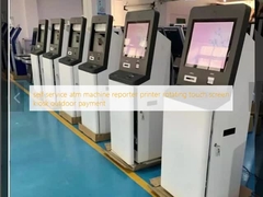 เครื่อง ATM self-service เครื่องพิมพ์รายงาน เครื่องพิมพ์จอสัมผัสหมุน โคซิคการชําระเงินภายนอก