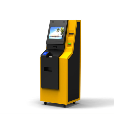 เครื่องพิมพ์ระบบสัมผัสหน้าจอแบบบริการตนเอง NCR Machine Terminal Kiosk Free Standing Crypto ATM Machine