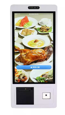 สั่งซื้อด้วยตนเอง ชำระเงิน หน้าจอสัมผัสเครื่องสแกนบาร์โค้ด kiosk