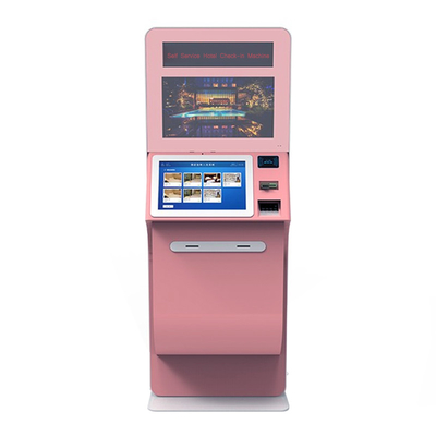 หน้าจอสัมผัสขนาด 19 นิ้วบริการตนเองเช็คอินเครื่อง Kiosk เครื่อง OEM
