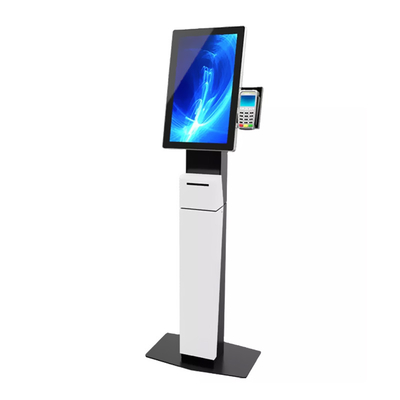 เครื่องชำระเงินอัตโนมัติ POS ขนาด 21.5 นิ้วตู้สั่งซื้อการชำระเงินด้วยตนเองสำหรับ KFC