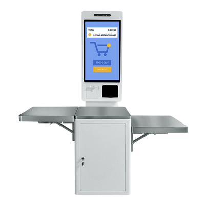บริการตนเองเช็คเอาท์ Kiosk ชำระเงินเครื่อง POS สำหรับซูเปอร์มาร์เก็ต