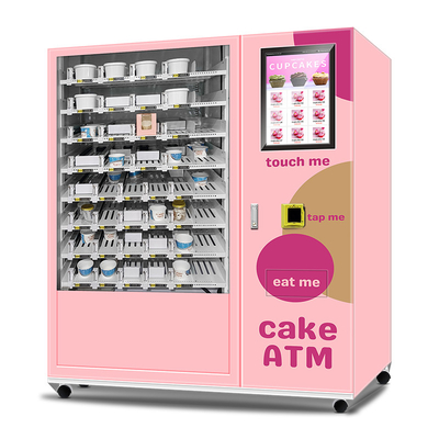 ตู้หยอดเหรียญคัพเค้กอัตโนมัติ Kiosk ชำระเงินด้วยตนเองสำหรับซูเปอร์มาร์เก็ต