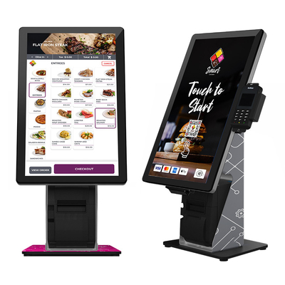 ตู้บริการตนเอง 23 นิ้วสำหรับร้านอาหารสำนักงานอาหารกลางวัน