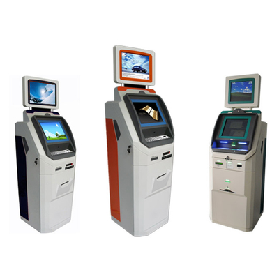 เครื่อง Atm แบบหน้าจอคู่ การชำระบิลธนาคารสำหรับเงินสดเข้าและออก