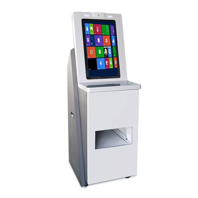 พีซีทัชสกรีนขนาด 19 นิ้ว แป้นพิมพ์การ์ดจ่ายแบบบริการตนเอง Kiosk