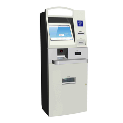 พีซีทัชสกรีนขนาด 19 นิ้ว แป้นพิมพ์การ์ดจ่ายแบบบริการตนเอง Kiosk