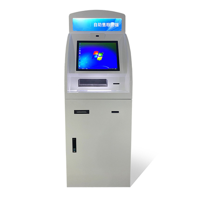 หน้าจอสัมผัสขายร้อน Self Service เครื่องจ่ายเงินสด A4 เครื่องพิมพ์รายงาน Self Service Kiosk Atm Machine