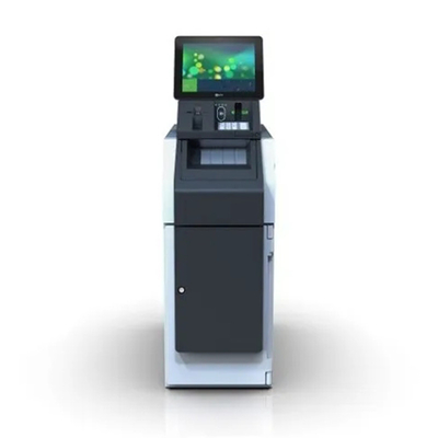 เครื่องฝากเงินสดรอยเท้าขนาดกะทัดรัด 17 นิ้วตู้กดเงินสดหน้าจอสัมผัส