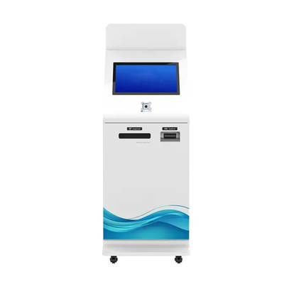 ลายนิ้วมือ Self Service Atm เครื่องฝากเงินสด เครื่องนับเงิน Kiosk Automatic Teller
