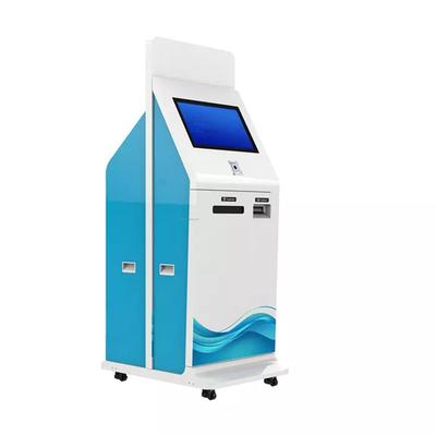 ลายนิ้วมือ Self Service Atm เครื่องฝากเงินสด เครื่องนับเงิน Kiosk Automatic Teller
