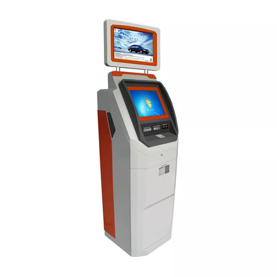 CPU I3 120G เครื่องกดเงินสด ATM หน้าจอสัมผัสแบบ Double Touch ตู้บริการตนเอง