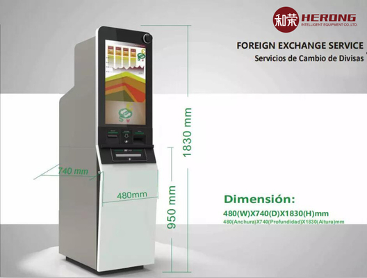 เครื่องแลกเปลี่ยนเงินด้วยระบบอัตโนมัติเต็ม ขวาซ้าย เครื่องเสียงมัลติมีเดีย