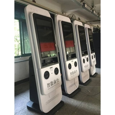 ตู้บริการตนเองสำหรับนักเรียนขนาด 27 นิ้วเช็คอินเครื่องจ่ายบัตรโรงแรม