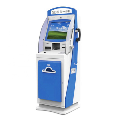 OEM อัตโนมัติบริการตนเองตู้เอทีเอ็มเงินสดตู้ A4 เอกสารเลเซอร์พิมพ์
