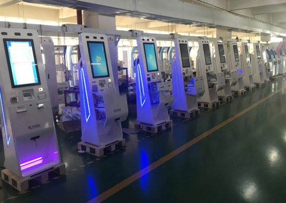 Smart Hotel 8ms Card Dispenser Kiosk เครื่องชำระเงินแบบบริการตนเอง