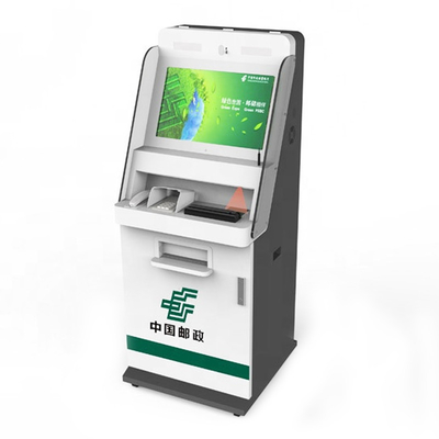 60GB 125GB Self Service Smart Bank เครื่องฝากเงินสด ATM ความปลอดภัยสูง