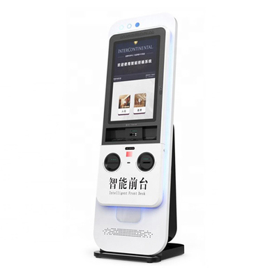 แผนกต้อนรับแบบไม่ต้องใส่ข้อมูล Self Service Hotel Self Check In Machine Kiosk System