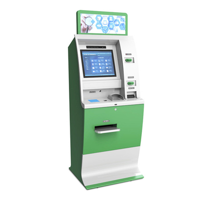 ODM RS232 ตู้แลกเปลี่ยนเงินธนาคารอัตโนมัติพร้อมเครื่องพิมพ์และสแกนเนอร์