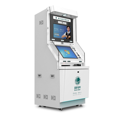 ตู้เอทีเอ็ม ATM อัตโนมัติเครื่องถอนเงินธนาคาร 19 นิ้วแบบ Dual Screen Bank Card บริการตนเอง