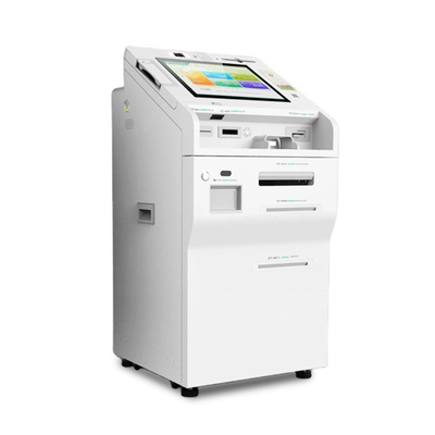 ชั้นยืนธนาคารพาณิชย์ ATM เครื่องฝากเงินสดหน้าจอ Capacitive