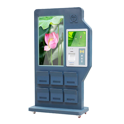 ป้ายดิจิตอล 65 นิ้ว ศูนย์การค้า Kiosk Outdoor Food Kiosk Advertising Palyer