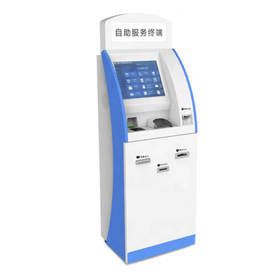 หน้าจอสัมผัส OEM สั่งซื้อ Kiosk เครื่องอุปกรณ์ ATM พร้อมเครื่องจ่ายเงินสด