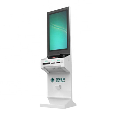 จอ LCD Totem Totem ของรัฐบาลหน้าจอสัมผัสพร้อมเครื่องพิมพ์คีย์บอร์ด