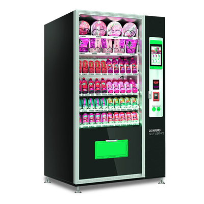 เครื่องจำหน่ายขนมขบเคี้ยวและโซดาแบบผสมผสาน Kiosk Machine ขนาด 10 นิ้ว