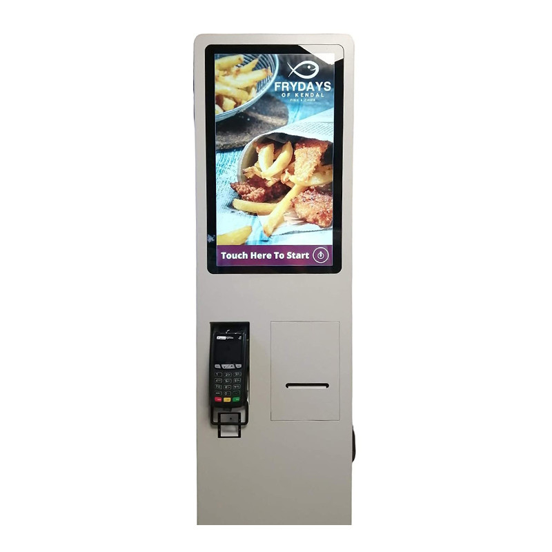 ระบบปฏิบัติการ Linux ตู้สั่งซื้อด้วยตนเองขนาด 27 นิ้วสำหรับ Mc Donald'S KFC