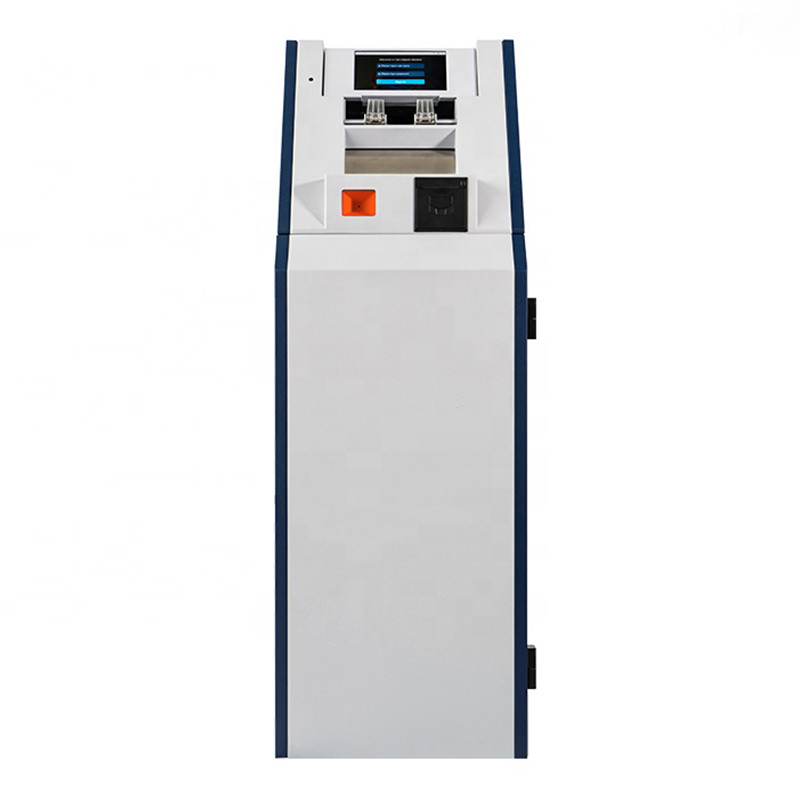 เครื่องฝากธนบัตรอัตโนมัติความเร็วสูงจอ LCD-Touch เครื่องฝากเงินสดขนาดเล็ก atm