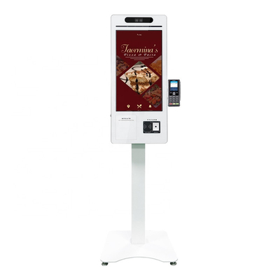 24 "หน้าจอสัมผัสบริการตนเองสั่งซื้อเครื่องชำระเงิน POS ระบบ Kiosk